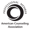 Professional Member Badge: American Counseling Association | Kelly Benjamin | Therapy for Mood Disorders & Addiction Counseling | Columbia, SC 29201